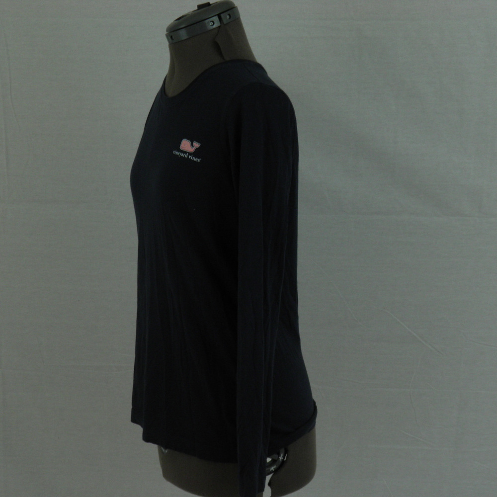 Vinyard Vines Navy Long Sleeve Tee - Picture 2 of 7